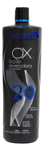  Ox Soupleliss Loção Reveladora Cremosa Profissional 900ml Tom 20 Volumes