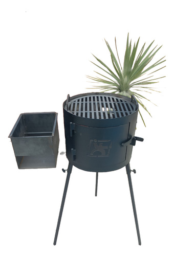 Parrilla Portátil Desmontable Dafer 40cm Para Balcón Negro