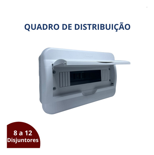 Caixa De Distribuição Elétrica Residencial Embutir 8/12din
