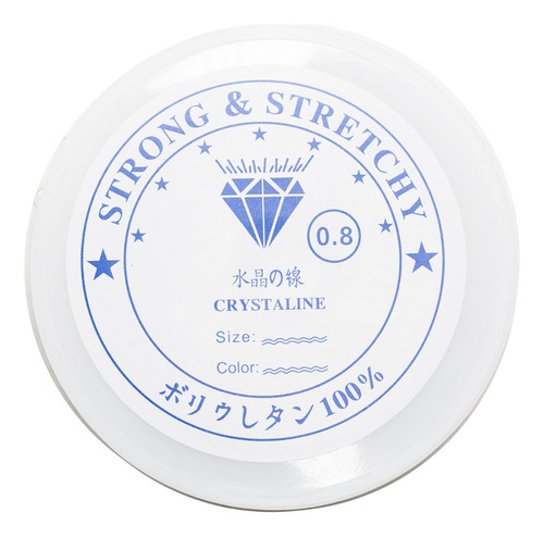 Hilo Silicona Elastico 0,8mm Bisuteria , 20mts 1 Rollo 1 Und