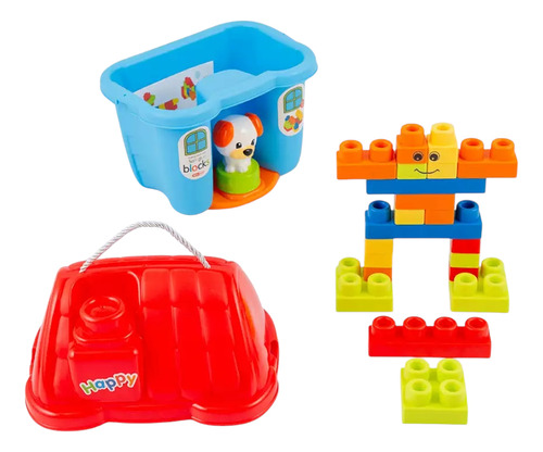Bloques Construcción Didactico Para Niños 45 Piezas