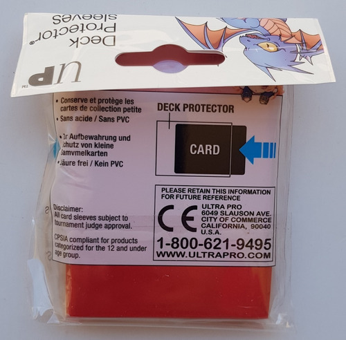 Micas Ultra Pro Small Deck Protector Red - Rojo
