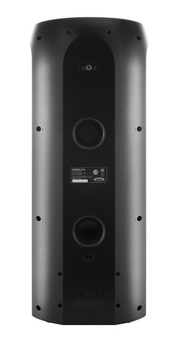 Parlante Torre Noblex Mnt390 Tower System Bluetooth Luces Color Negro