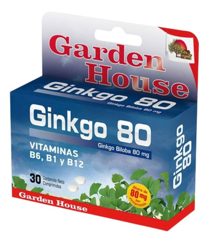 Garden House Ginkgo 80 X 30 Comprimidos 