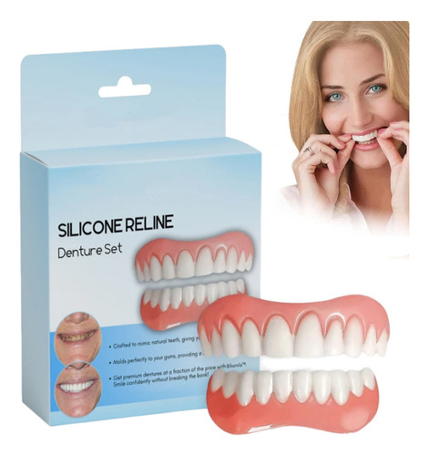 . Bikenda Silicone Reline Denture Set, Juego De Dentaduras