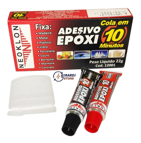 Imagem 2 de 2 de Cola Adesivo Epóxi Transparente 22g Superior Araldite 10 Min