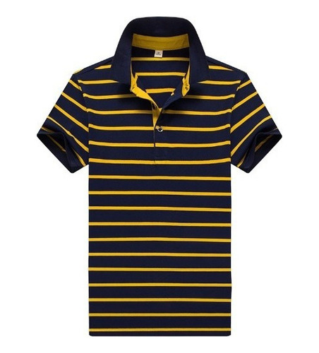 Camisas Polo A Rayas Para Hombre, Camisa Tipo Polo De Verano