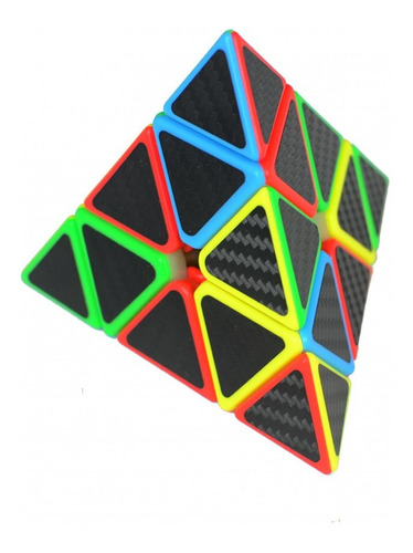 Rubik Cubo Piramide Ingenio Fibra Carbono Pyraminx 3x3