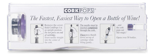 Sacacorchos Para Vino Cork Pops Abrebotellas Automático Color Negro