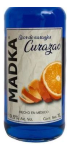 Pack De 4 Licor Madka Curazao De Naranjas 1 L