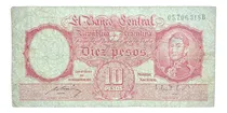 Comprar Billete 10 Pesos Moneda Nacional 1950 Bottero 1940 Serie B