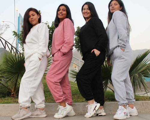 Jogger Oversize Franela Mujer Consulta X Mayor Y Menor