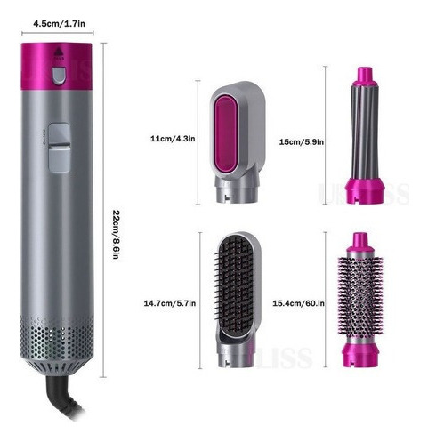 5 Es 1 Cepillo Secador De Pelo Para Peinado De Mujer Kits
