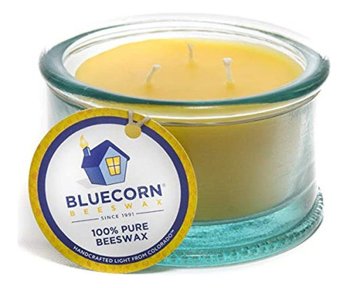 Raw Bluecorn De Cera De Abeja 100% La Cera De Abejas Vela 3w