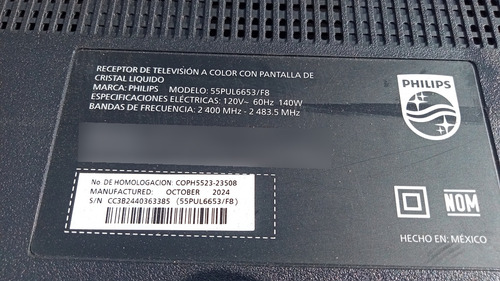 Tarjeta Fuente Philips 55pul6653 F8 (Usado)