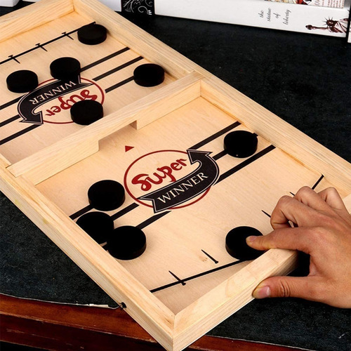 Juego Familiar: Fast Hockey Sling Puck Juego De Tablero