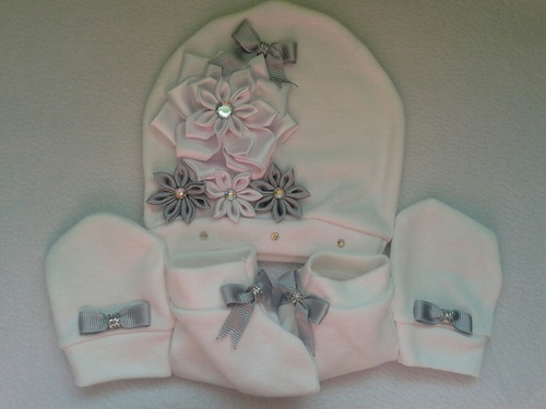 Conjuntos Gorros Y Manoplas Decorados Para Bebes