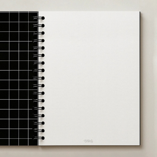 Cuaderno Square Negro 100 Hojas 150gr Tamaño B5 Dibujo