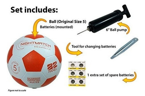 Nightmatch Light Up Balón De Fútbol Incl. Ball Pump Y Bate