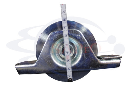 Imagen 2 de 10 de Rueda Comunello 8cm Para Portón Corredizo Con Base Canal U