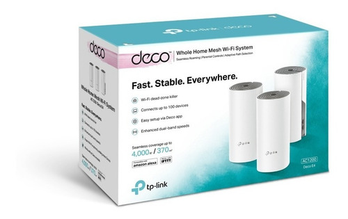 Tp-link Sistema De Wi-fi Mesh Ac1200 Router Deco E4 (3pack)
