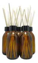 Comprar Pack X5 Frasco Vidrio Ámbar Difusor Perfumador 125ml Varilla