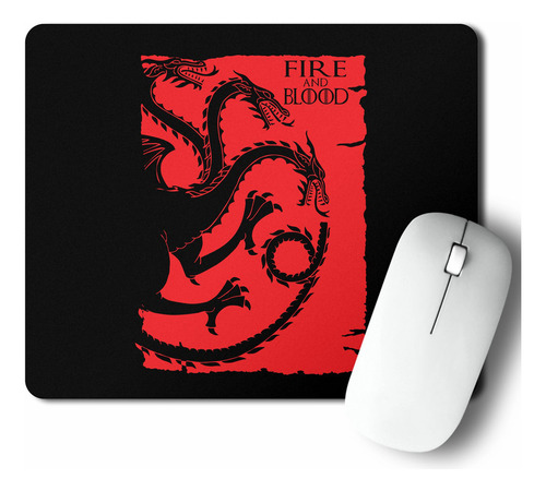 Mouse Pad Fire And Blood (d1507 Boleto.store)