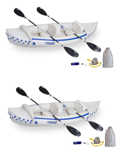 330 Deluxe - Kayak Deportivo Inflable Para 2 Personas (paque