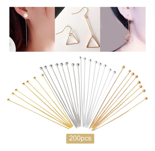 200 Pçs Pinos De Metal Com Cabeça Esférica Pinos De 20 Mm
