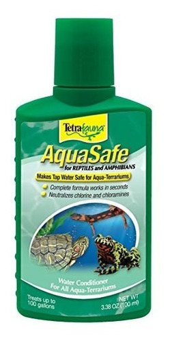 Tetrafauna Aquasafe Para Reptiles Y Anfibios Agua Acondicion