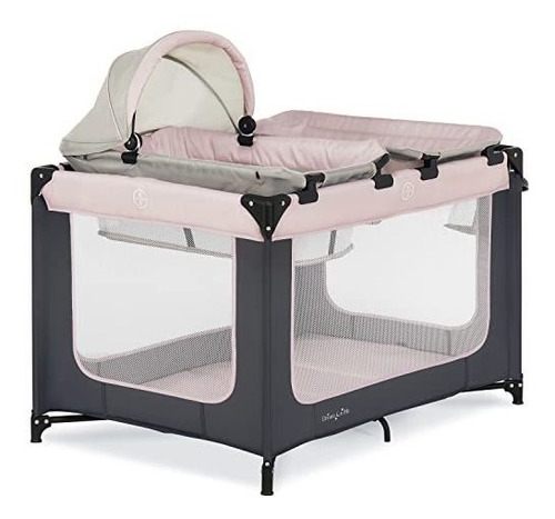 Dream On Me Emily Rose Deluxe Playard En Color Rosa Con Mois