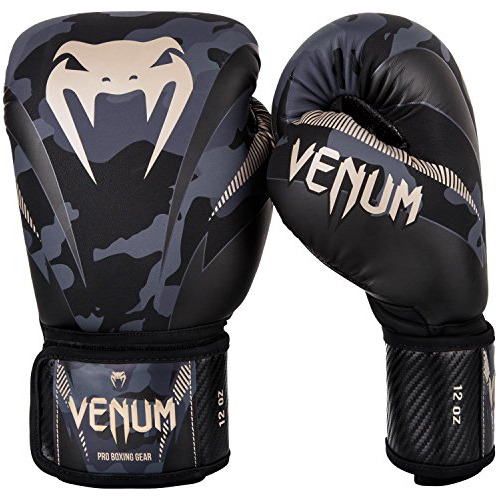 Guantes De Boxeo Venum Impact - Camuflaje Oscuro/arena - 16o