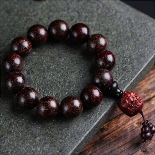 Pulsera De Transferencia De Riqueza De Sándalo Rojo