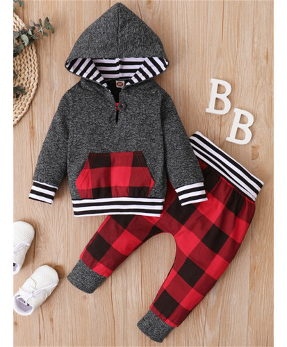 Conjunto De Ropa Para Bebé Niño Suéter Manga Larga