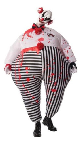 Disfraz Inflable Para Adulto Payaso De Terror Fiesta Halloween