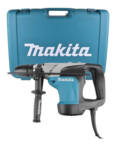 Martelete Rotativo Hr4002 220v Makita Sds Max Kit Talhadeira Cor Azul-turquesa