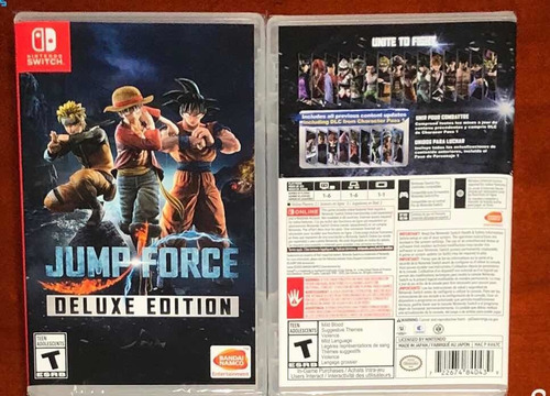 Jump Force Deluxe Edition Nintendo Switch Nuevo Sellado