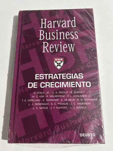 Libro Estrategias De Crecimiento - Harvard - Nuevo Tapa Dura