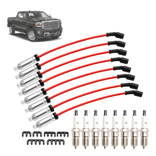 8 Bujías Y Cables Para Chevy Gmc 4,8 L 5,3 L 6,0 L V8