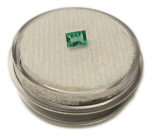 Esmeralda Colombiana, Corte Baguette, 0.22ct Verde