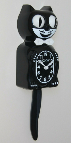 Reloj De Pared Kit Kat Clock Black - A Pedido_exkarg