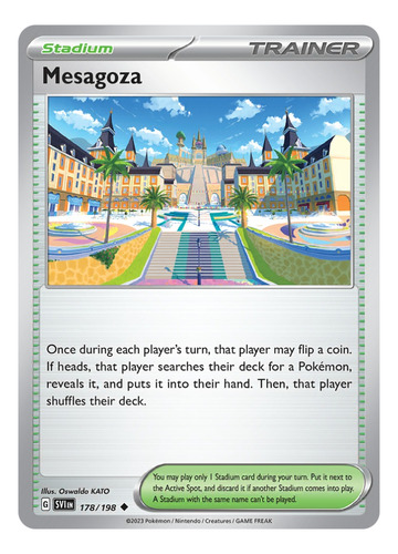 Cartas Pokemon Mesagoza 178/198 Scarlet & Violet Stadium