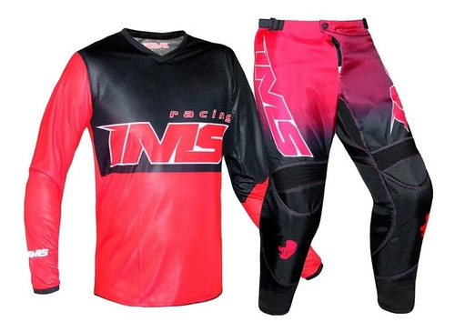 Conjunto Ims Army Camisa + Calça Vermelho Promoção 2021 