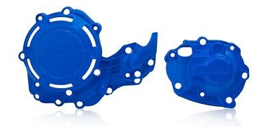 Acerbis X-power Engine Cover Kit Blue For Yamaha Yz450f  Zzg