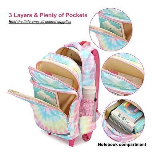 Camtop Mochila Con Ruedas De 18 Pulgadas Con Bolsa De A Con