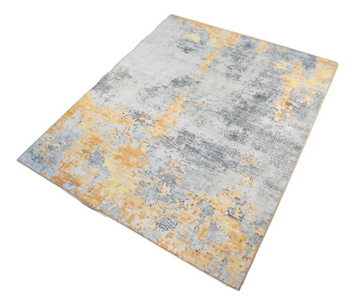 Tapete Sala Estilo Nórdico 200x160 Cm Suavidad Elegancia Ancho 160 Cm Color Amarillo Diseño De La Tela Ópalo Largo 200 Cm