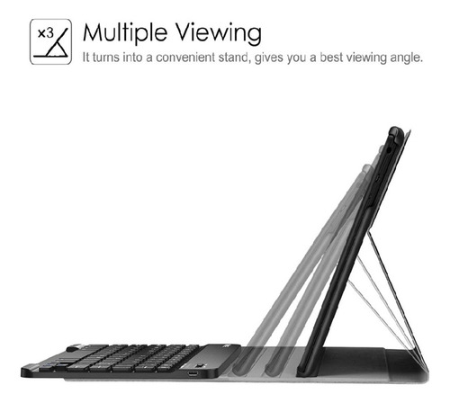 A Para Lenovo Tab M10 3rd Gen 10.1 328fu Funda Teclado Mouse