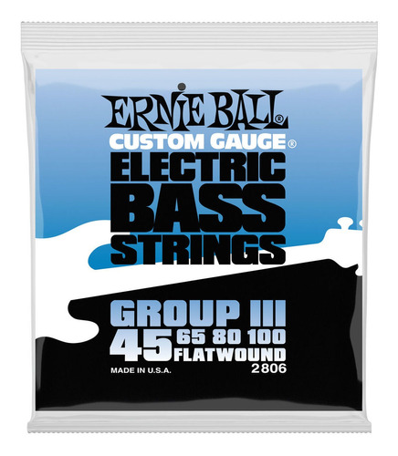 Cuerdas Para Bajo Eléctrico Calibre 45 A 100 Ernie Ball