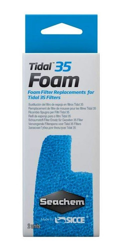 Seachem Tidal Foam 35 -esponja Filtrado Mecanico Pack X2