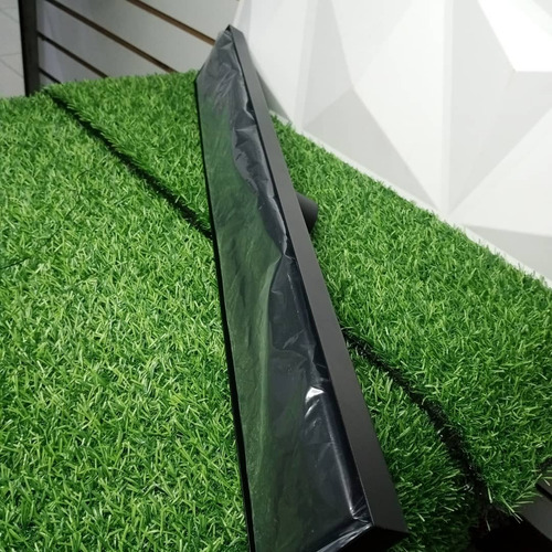 Rejilla Lineal 2 En 1 60x8x5,8 Cm Acero Inoxidable Negro Mat
